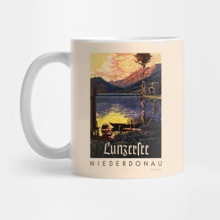 Lunzersee Niederdonau Austria Vintage Poster 1938 Mug